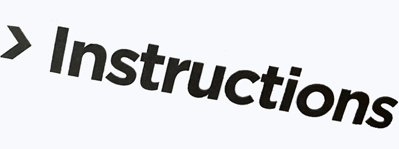 Instructions